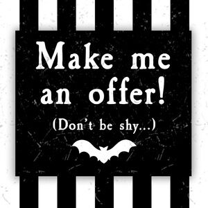 Black and White Striped Sign